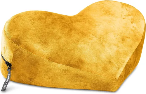 Liberator Almohada de posicionamiento sensual tipo cuña en forma de corazón - Colección Ibiza, Oro