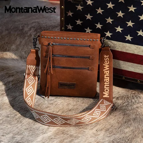 Miniatura 2 de Montana West Bolsos cruzados para mujer con múltiples bolsillos y correa de guitarra