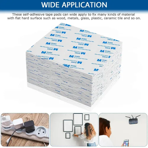 Miniatura 4 de 500 unidades de cinta de espuma de doble cara, almohadillas adhesivas cuadradas superadhesivas de doble cara para manualidades, cinta de montaje