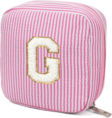 Miniatura 28 de KOTORA Bolsa de Maquillaje Inicial, Bolsa de Viaje de Artículos de Aseo, Bolsa de Maquillaje Transparente, Bolsas de Cosméticos Organizadoras