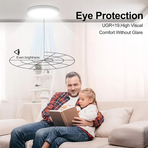 Miniatura 3 de Lámpara de techo de montaje empotrado de 5 pulgadas, regulable, luz de techo LED blanca de 5000 K, lámpara de techo redonda ultrafina para Níquel