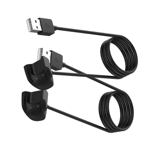 TenCloud Cargador de repuesto compatible con Samsung Galaxy Fit E SM-R375 Smartwatch - Cable de carga USB de 39.4 in - Accesorios para reloj Negro