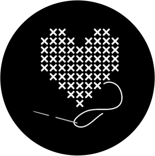 Miniatura 3 de I love Cross Stitch Corazón and Needle en blanco PopSockets PopGrip: agarre intercambiable para teléfonos y tabletas