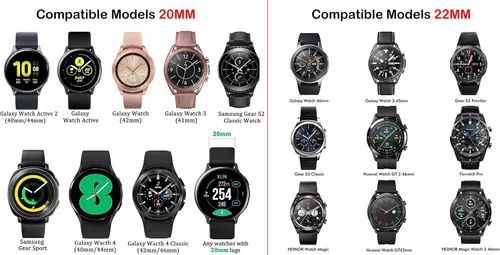 Miniatura 2 de Correas de cuero genuino compatibles con Galaxy Watch 3 de 1.61 pulgadas/1.77 pulgadas, correa de liberación rápida para Galaxy Watch 1.654 in/Watch
