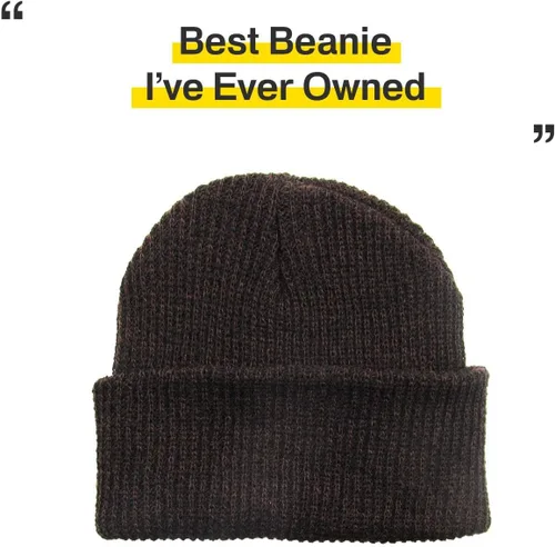 Miniatura 50 de KBETHOS Cómoda colección de gorros suaves y holgados de algodón de punto acrílico para invierno, cálido sombrero de esquí holgado unisex varios