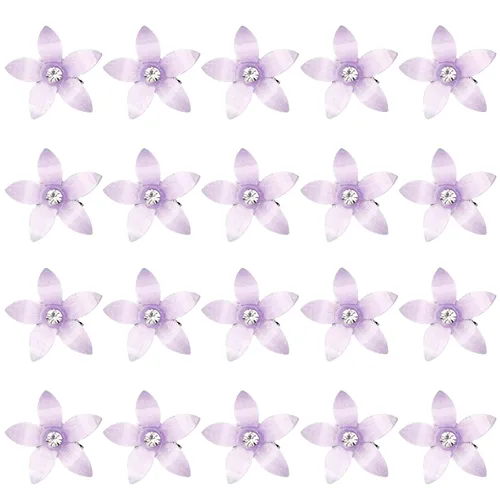 Miniatura 16 de Wecoe Pinzas para el cabello decorativas blancas pequeñas con flores para mujer, 20 piezas de lindos accesorios para el cabello, juego de regalo
