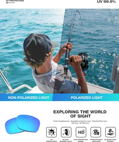 Miniatura 2 de RIVBOS Polarized Sports Sunglasses Driving Sun Glasses Shades for Men Women Tr90 Frame for Cycling Fishing Running RB831