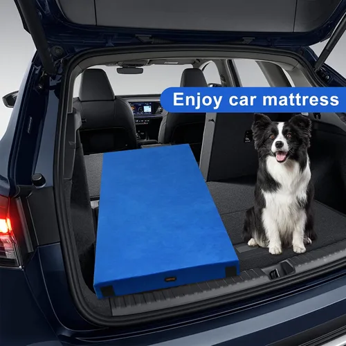 Miniatura 7 de Colchoneta de espuma viscoelástica para camping, colchón de piso grueso y cómodo para adultos con fondo impermeable y antideslizante, colchón