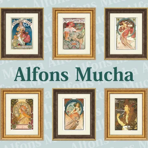 Miniatura 2 de ユーパワー Yu Power Gel Art Frame Alphonse Mucha Painting Free