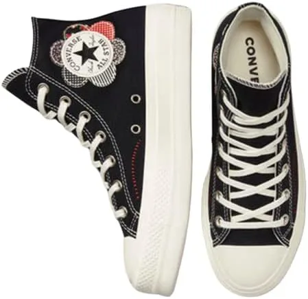 Miniatura 4 de Converse Chuck All Star Lift - Tenis para mujer con diseño de patchwork Sz 7, Varios