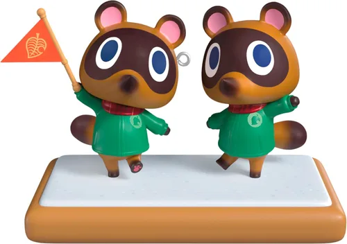 Hallmark Keepsake Adorno de Navidad 2025, Nintendo Animal Crossing Timmy y Tommy, regalos para jugadores