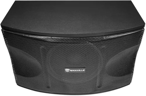 Miniatura 4 de (2) Rockville KPS80 altavoces vocales de karaoke de 8 pulgadas + mezclador amplificador Bluetooth + (2) micrófonos + Rockville R14GSBR100 rojo/negro