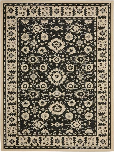 Miniatura 10 de SAFAVIEH Alfombra lavable al aire libre Courtyard Collection - 2'7" x 5', marrón y crema, no desprende pelusa y fácil limpieza, ideal para patio