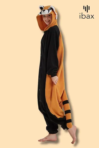Miniatura 7 de IBAX Pijama de forro polar para adultos. Disfraz de mameluco para adultos. Mameluco de animal para adultos. Mameluco de Halloween para adultos.