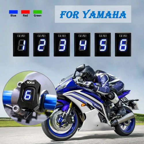 Miniatura 3 de Indicador de engranajes de motocicleta para Yamaha YZF-R1 R6/Fzh150 Fzn150 Xt660 Fz-16 FZ-S Fz1 Xvs950A Midnight Star Fz8 Fz6r Xv1900a 6 velocidades
