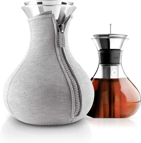 Miniatura 6 de Eva Solo Tetera 1.0l Vidrio de borosilicato sin goteo con cubierta aislante de neopreno Diseño, funcionalidad y calidad daneses Gris claro