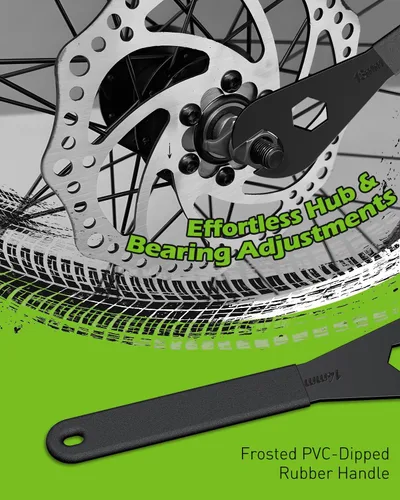 Miniatura 2 de Pawfly Juego de llaves de cono de bicicleta, kit de herramientas delgado de extremo abierto para reparación de cubo de rueda de bicicleta