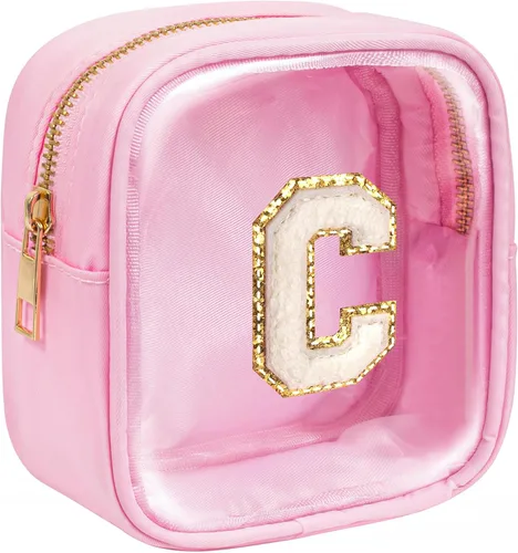 Miniatura 21 de KOTORA Bolsa de Maquillaje Inicial, Bolsa de Viaje de Artículos de Aseo, Bolsa de Maquillaje Transparente, Bolsas de Cosméticos Organizadoras