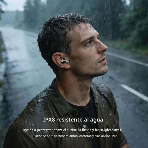 Miniatura 9 de TOZO Auriculares inalámbricos híbridos con cancelación activa de ruido con 6 micrófonos AI Clear Call Ear Buds 68H Playtime con pantalla LED, 32