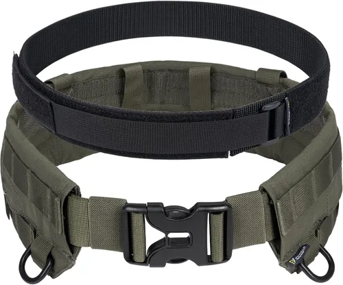 Miniatura 7 de IDOGEAR Cinturón táctico MOLLE cinturón militar modular Rigger's Belt Cinturón de combate ajustable con cinturón interior y cinturón exterior Set