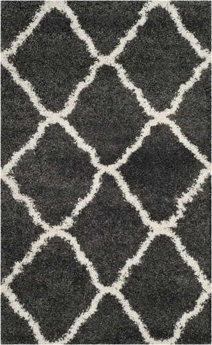Miniatura 16 de SAFAVIEH Hudson Shag Collection - Alfombra extragrande de 11 x 15 pies, diseño de enrejado, no desprende pelusa y de fácil cuidado, 2 pulgadas