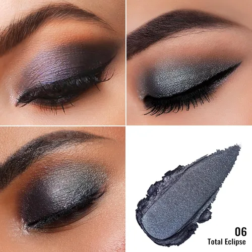 Miniatura 69 de Oulac Sombra de ojos en crema con brillo también para iluminador Sombra de ojos mezclable Resistente al agua y de larga duración con fórmula Pureza