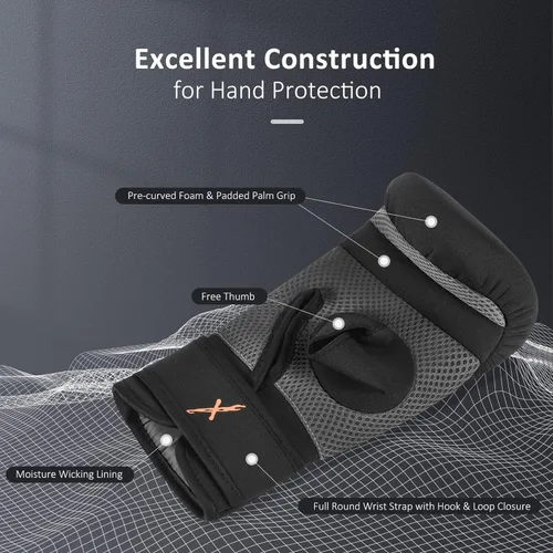 Miniatura 2 de MaxxMMA Guantes de neopreno lavables para bolsas pesadas - Entrenamiento de boxeo