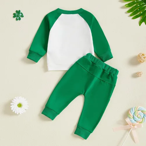 Miniatura 269 de Adobabirl Conjunto de sudadera y pantalones de Halloween para bebé, sudadera y pantalones con parche de calabaza para Halloween, otoño, ropa de bebé