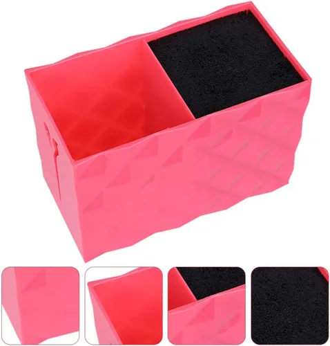 Miniatura 9 de Uonlytech Caja de almacenamiento para tijeras de peluquería de 6.14 x 3.14 x 4.33 pulgadas, organizador de herramientas de corte de pelo