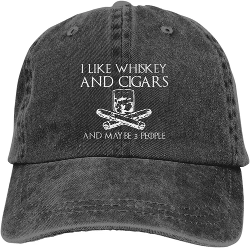 Miniatura 116 de Philysonic Funny Hat I Like Whisky and Cigars and Maybe 3 People Sombreros para Hombres Gorras de Béisbol Gorras Ajustables