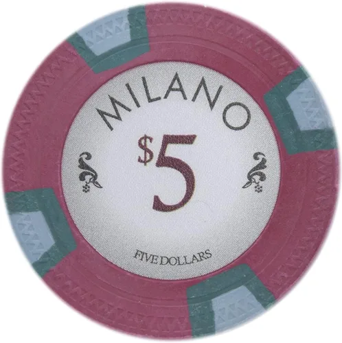 Miniatura 13 de Claysmith Gaming Milano Casino - Fichas de póquer de arcilla de grado 0.35 oz, paquete de 50 Azul ($50 Light Blue)