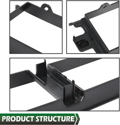 Miniatura 5 de GRAND ORANGE Cubierta de rejilla central inferior delantera compatible con Ford F150 2018 2019 2020 Cubierta central sin clips de metal JL3Z17B968BB