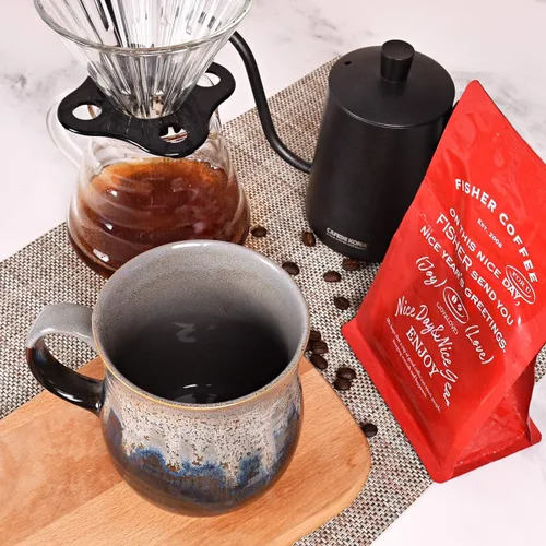 Miniatura 6 de Bosmarlin Taza de café grande de cerámica, taza de té grande para oficina y hogar, 21 onzas, apta para lavavajillas y microondas, 1 unidad Gris