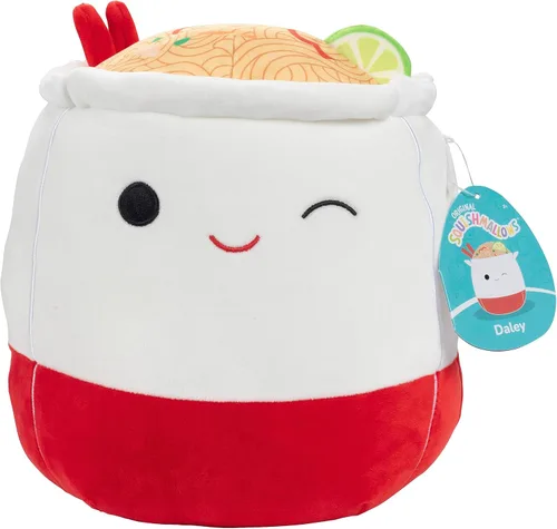 Squishmallows Original de 10 Pulgadas Daley the Ramen Noodles - Peluche Oficial de Jazwares - Juguete de Peluche Coleccionable Suave y Esponjoso Pad
