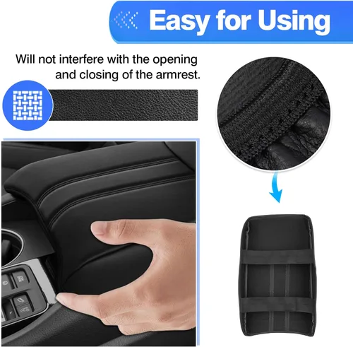 Miniatura 5 de Autorder Funda de consola central para Honda Pilot 2023-2025 2026 / Accesorios Honda Ridgeline Passport 2024-2026 Funda para reposabrazos