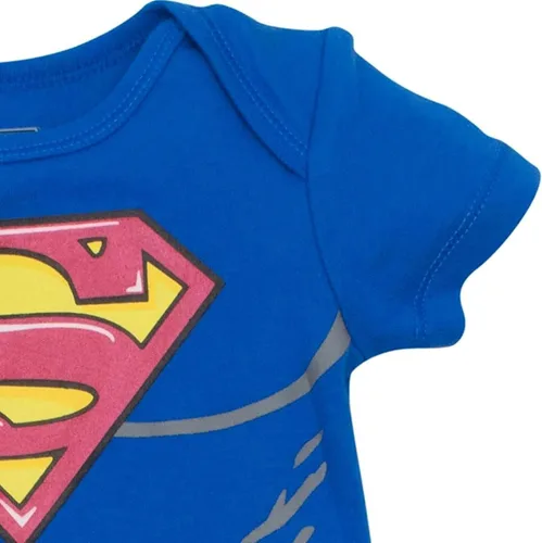 Miniatura 7 de DC Comics Justice League Batman Superman The Flash Baby 5 Pack Costume Bodysuits Newborn to Infant