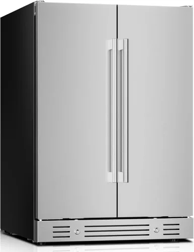 Miniatura 11 de Yeego Refrigerador de bebidas de 15 pulgadas, enfriador de bebidas para 100 latas con bloqueo y descongelación automática, nevera de bebidas