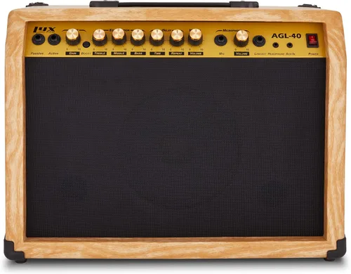 Miniatura 14 de LyxPro Amplificador de guitarra eléctrica de 20 W, altavoz incorporado, conector para auriculares y entrada auxiliar que incluye ganancia, graves