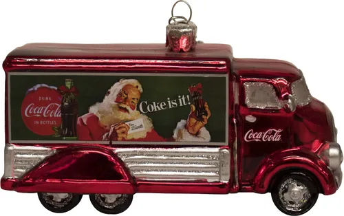 Miniatura 2 de Kurt Adler - Adorno de cristal para camión de Coca-Cola, 5 pulgadas