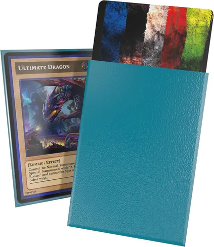 Miniatura 32 de Ultimate Guard Fundas exteriores para cartas Cortex, 100 fundas estándar de tamaño TCG, 66 x 91 mm, con respaldo negro, acabado brillante, sin PVC