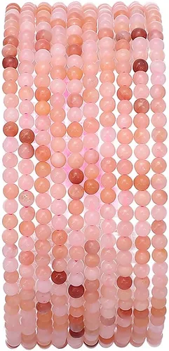 Miniatura 26 de BEADIA Cuentas redondas de piedra natural de jade de amazonita semipreciosas sueltas para hacer joyas 6MM 61PCS Amazonita Jade
