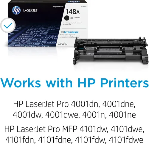 Miniatura 2 de Cartucho de tóner HP 148A negro para LaserJet Este cartucho funciona con LaserJet Pro 4001, MFP 4101 W1480A