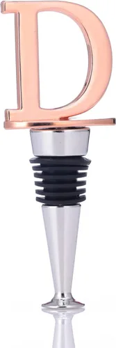 Miniatura 12 de Tapones de vino, tapones reutilizables para botellas de vino, chapado en oro rosa, tapón de vino con letra, regalo perfecto para vino, amplio uso