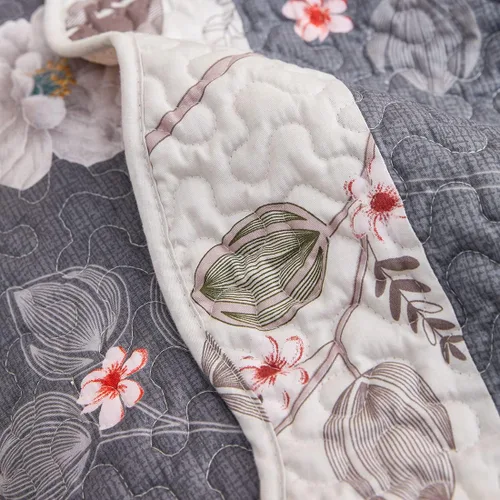 Miniatura 7 de Funda de algodón con retazos para sofá, funda acolchada con estampado floral de granja para sofá modular, funda antideslizante para sofá seccional