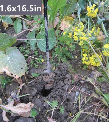Miniatura 5 de Juego de 5 brocas helicoidales para plantar, broca helicoidal de jardín de alta resistencia, herramienta plantadora de bulbos para plantar plantas