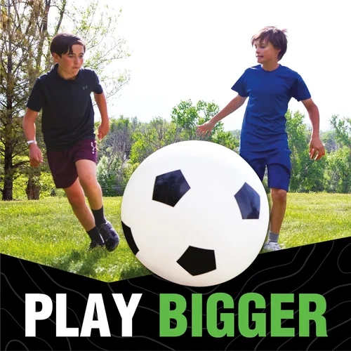 Miniatura 4 de DO-U-Play Games - Balón de fútbol jumbo, 30 pulgadas de diámetro, material de goma superior duradero y resistente, pelota inflable grande