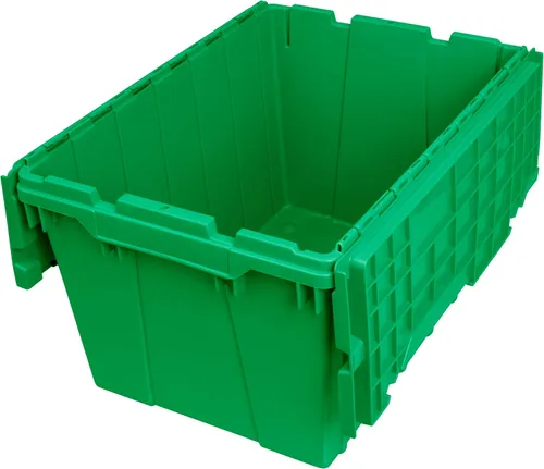 Miniatura 8 de Contenedor de plástico para almacenamiento y distribución 39120 de Akro-Mils, con tapa con bisagras, de 21.5 x 15 x 12.5 pulgadas, 6 unidades Verde