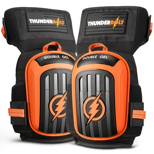 Miniatura 15 de Rodilleras Thunderbolt para Hombres de Construcción, Rodilleras de Trabajo para Hombres y Mujeres con Doble Gel para Jardinería, Colocación