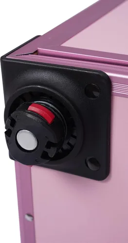 Miniatura 8 de Estuche de tren de maquillaje rodante, estuche para cosméticos, organizador de almacenamiento grande profesional, estuche de peluquería, divisores