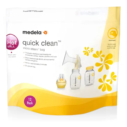 Miniatura 2 de Medela Bolsas MicroSteam de limpieza rápida y bolsas de almacenamiento de leche materna